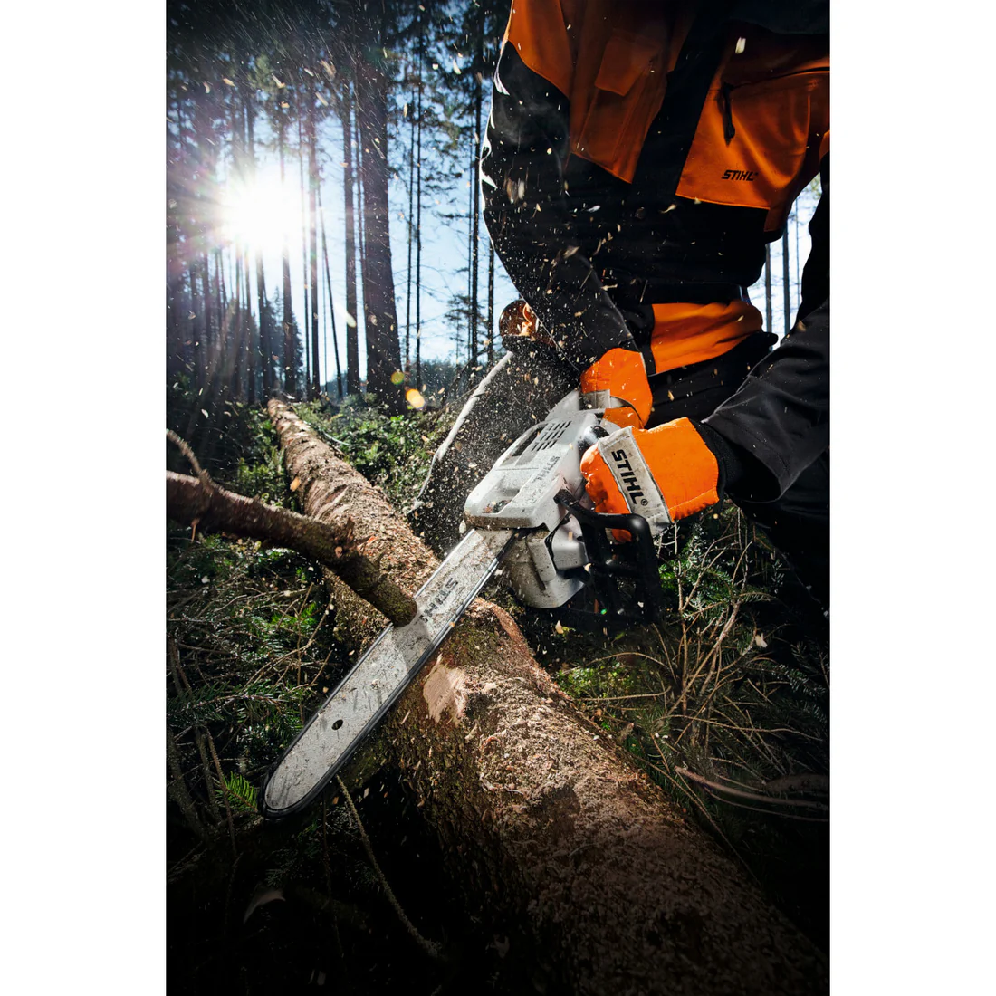 STIHL MS 201 TC-M Benzin-Motorsäge – professionelle Tophandle-Kettensäge für präzise Baumpflege – Bild 3