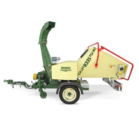 NEGRI R335BK380N – Thermischer Asthäcksler auf Anhänger