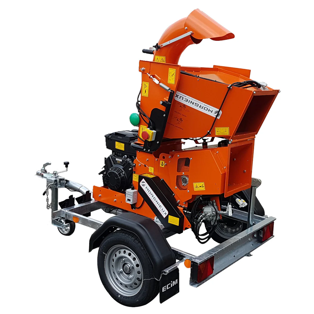 Benzin Asthäcksler sb120‑r23v MORGNIEUX auf Anhänger – Bild 2