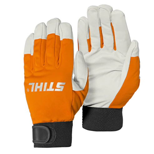 STIHL ThermoVent Kälteschutzhandschuhe aus Ziegenleder mit atmungsaktivem Textilrücken für Arbeit im Herbst und Winter