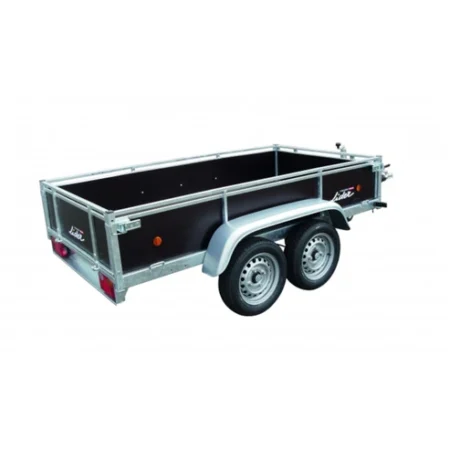 LIDER 41480 Holzanhänger – Gebremster Doppelachs-Anhänger, 1300 kg Nutzlast