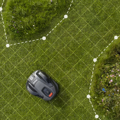 HUSQVARNA Automower 410XE EdgeCut – Schwarzer Mähroboter für große Gärten – Bild 3