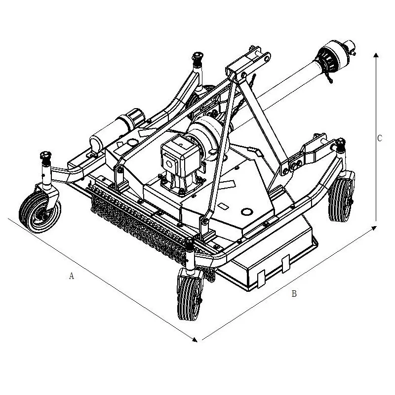 MATENG FM Mulchgerät – Heckauswurf für Traktor mit Zapfwelle – Bild 2