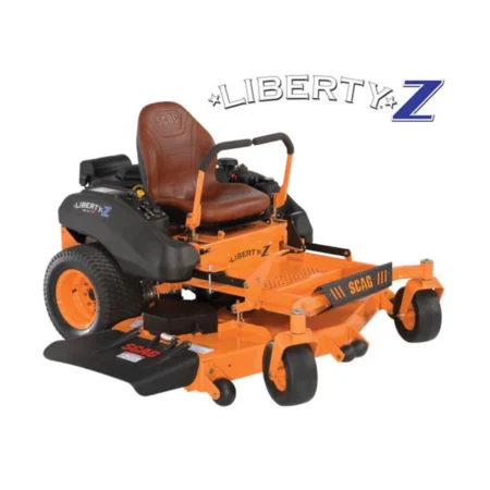 SCAG LIBERTY Z SZL36-18FR Zero-Turn Aufsitzmäher auf großer Rasenfläche, robust, wendig und komfortabel für professionelle Gartenpflege