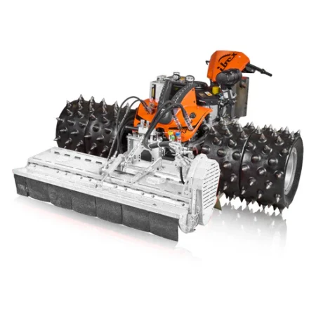 Werkzeugträger 4 räder 35ps IBEX-G3V TERRATEC in robuster Bauweise für Landwirtschaft und Gartenbau, Frontansicht