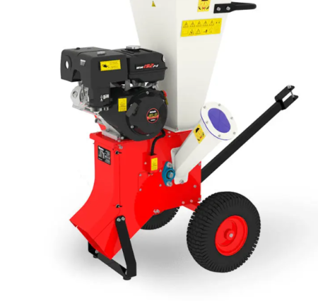 Holzhäcksler MS-80BD Scheibe mit 16 PS WEIMA Motor und zwei Einfülltrichtern