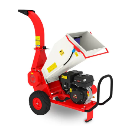 Holzhäcksler MB-100BD Trommel mit 18 PS Motor und 360° drehbarem Hackschnitzelauswurf