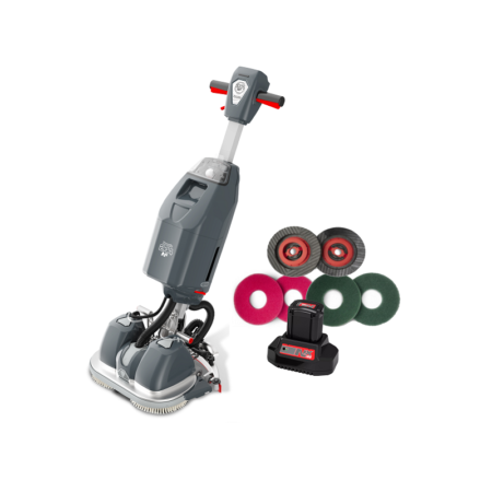 Numatic 244NX batteriebetriebene Scheuersaugmaschine 36V Komplettset mit robustem Gehäuse und Zubehör für effiziente BodenreinigungNumatic 244NX batteriebetriebene Scheuersaugmaschine 36V Komplettset mit robustem Gehäuse und Zubehör für effiziente Bodenreinigung