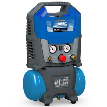 Leiser ABAC Suitcase 6 L Öl-freier tragbarer 1,5 CV Kompressor Frontansicht