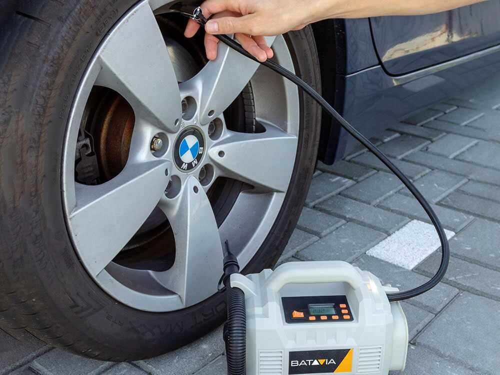 Leiser tragbarer Batavia Akku-Luftkompressor 18 V – Bild 3