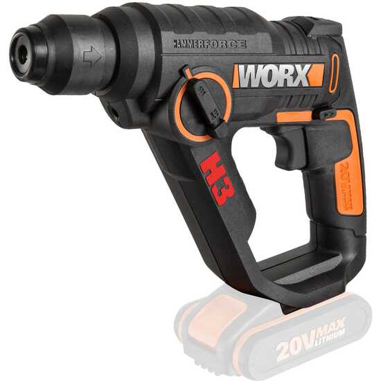 Worx WX390.9 akku-bohrschrauber 3-in-1 20V, ergonomisches Design, leistungsstarker Akku für Bohren, Schrauben und Schlagbohren, vielseitiges Heimwerker-Werkzeug
