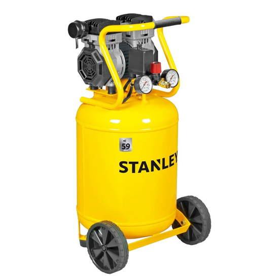 Stanley DST 150/8/50 Kompressor 50 L Frontansicht Werkstattgerät