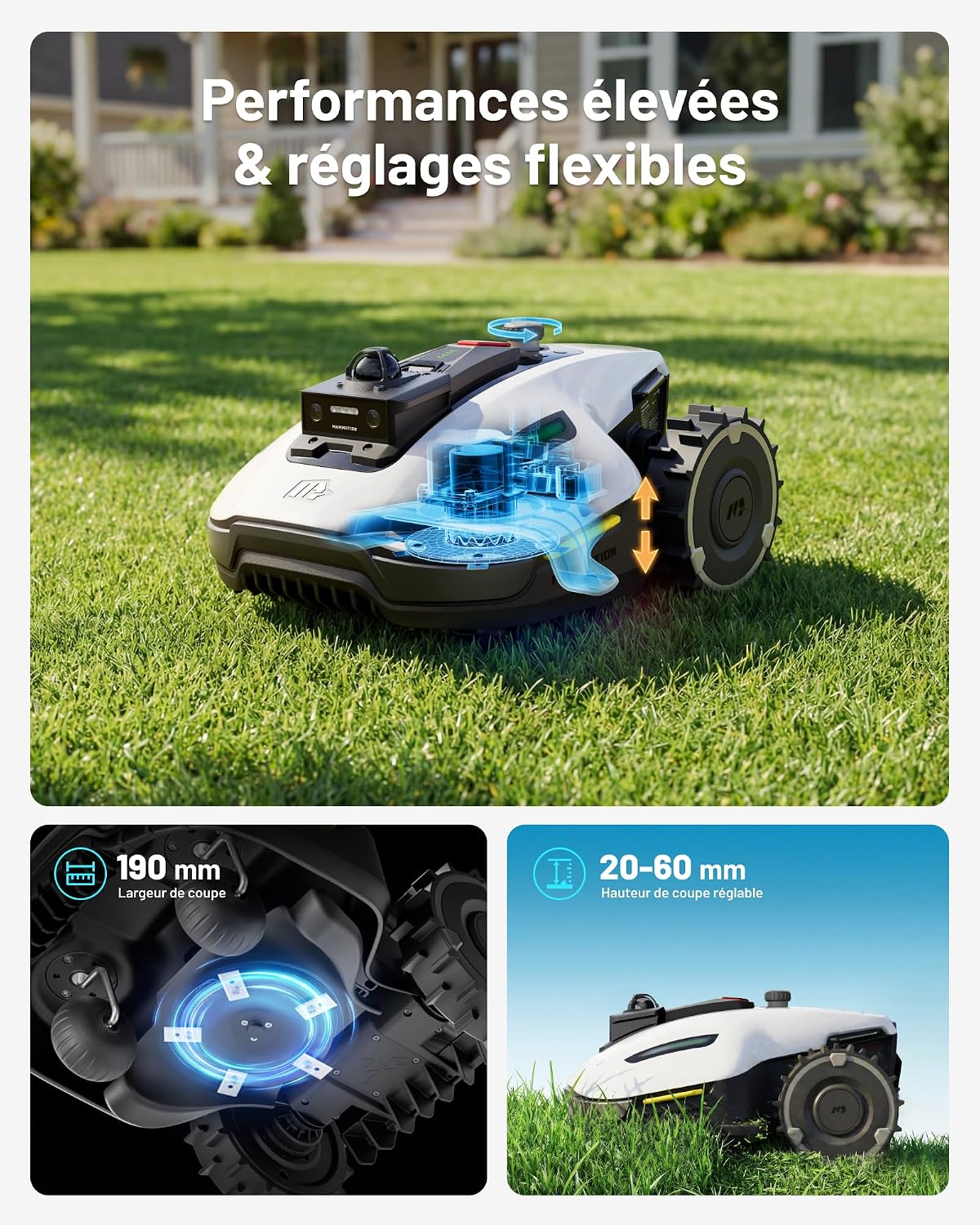 MAMMOTION YUKA Mini 2: Smarter roboter rasenmäher – Bild 3