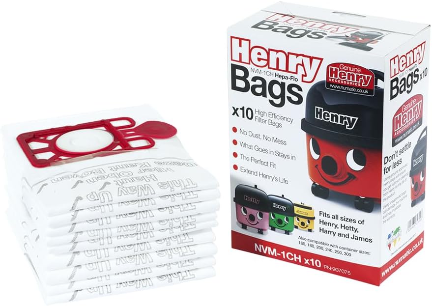 Numatic Henry NVM-1CH Staubsaugerbeutel (10er Pack) – Bild 3